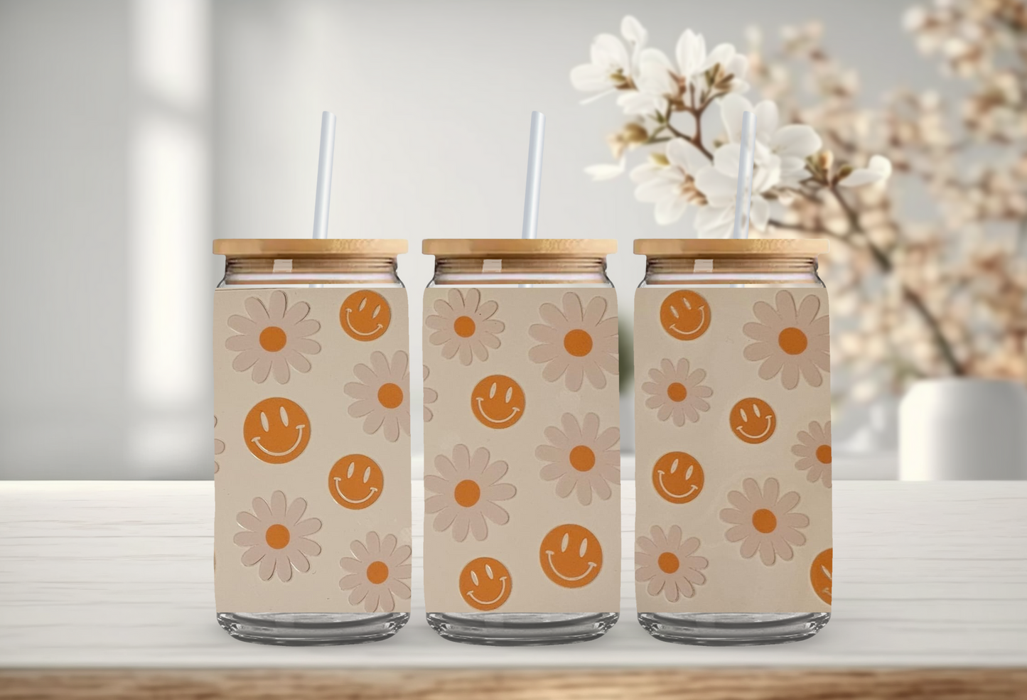 Smiley faces (UV2 Tumbler wrap)