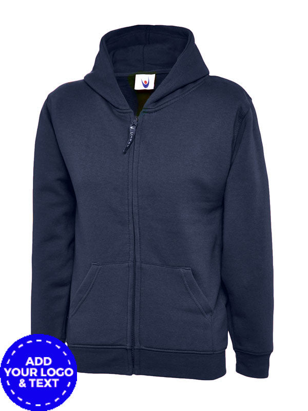 Childrens Classic Full Zip Hooded Sweatshirt