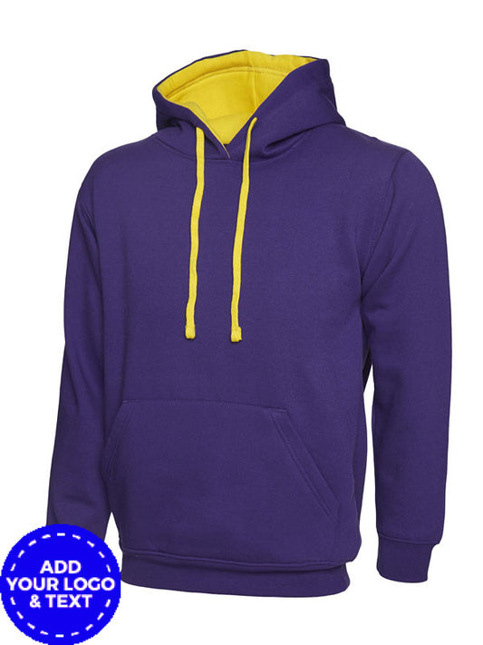 Contrast Hooded Sweatshirt