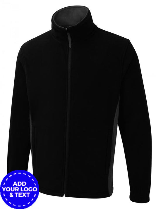 Two Tone Full Zip Fleece Jacket