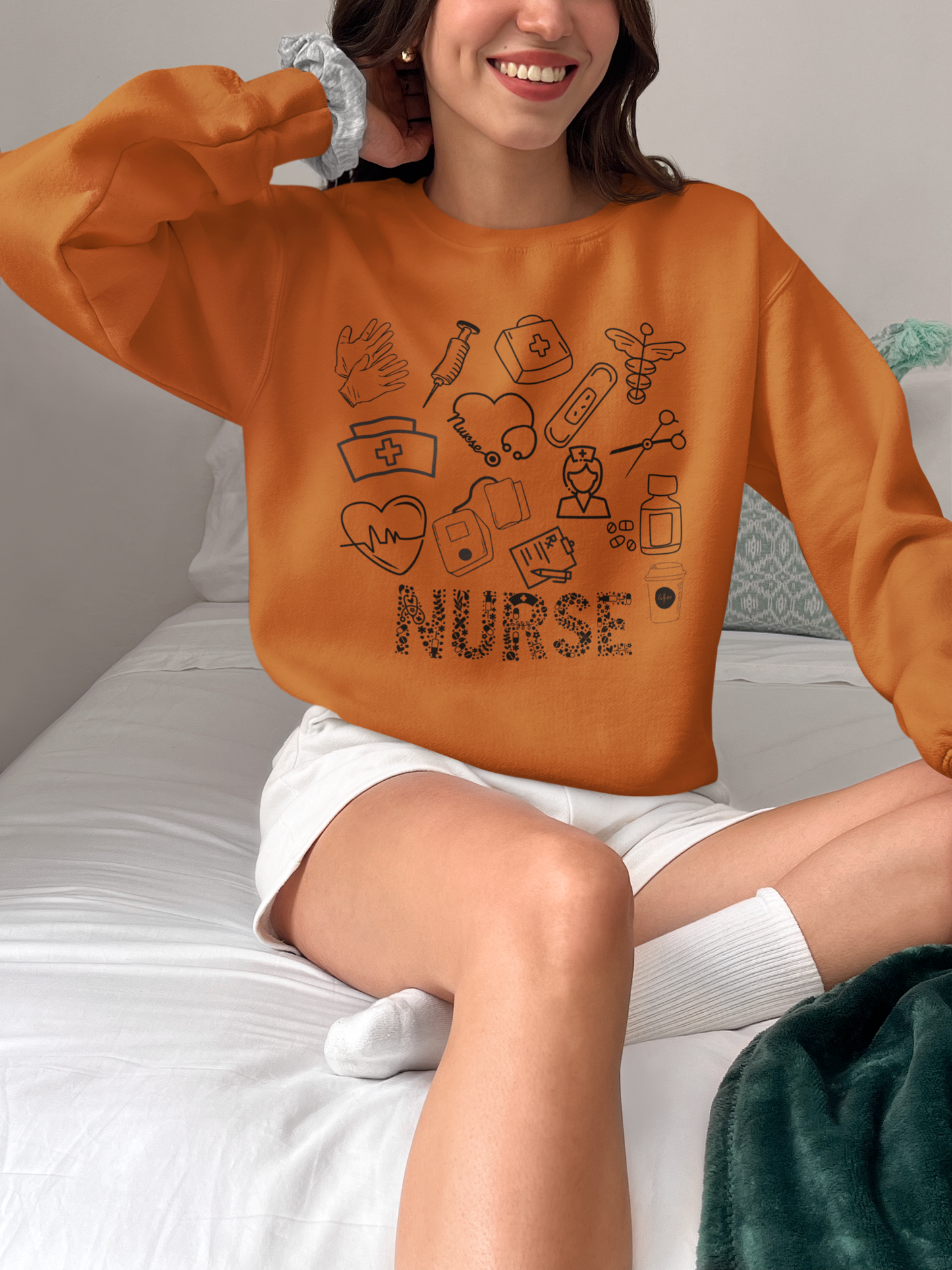 Nurse crew neck sweatshirt