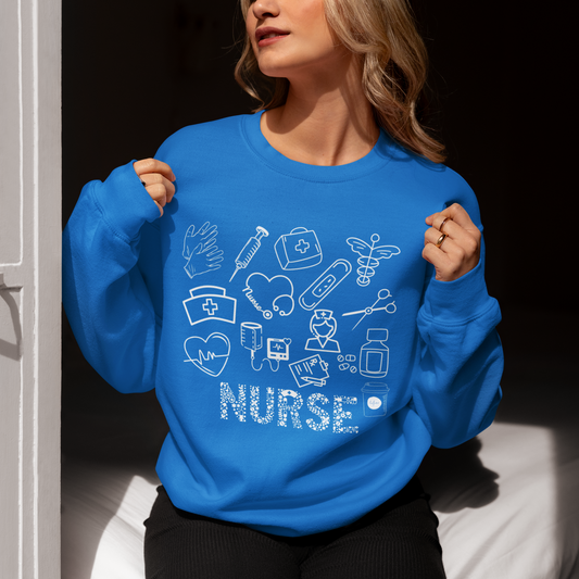 Nurse crew neck sweatshirt