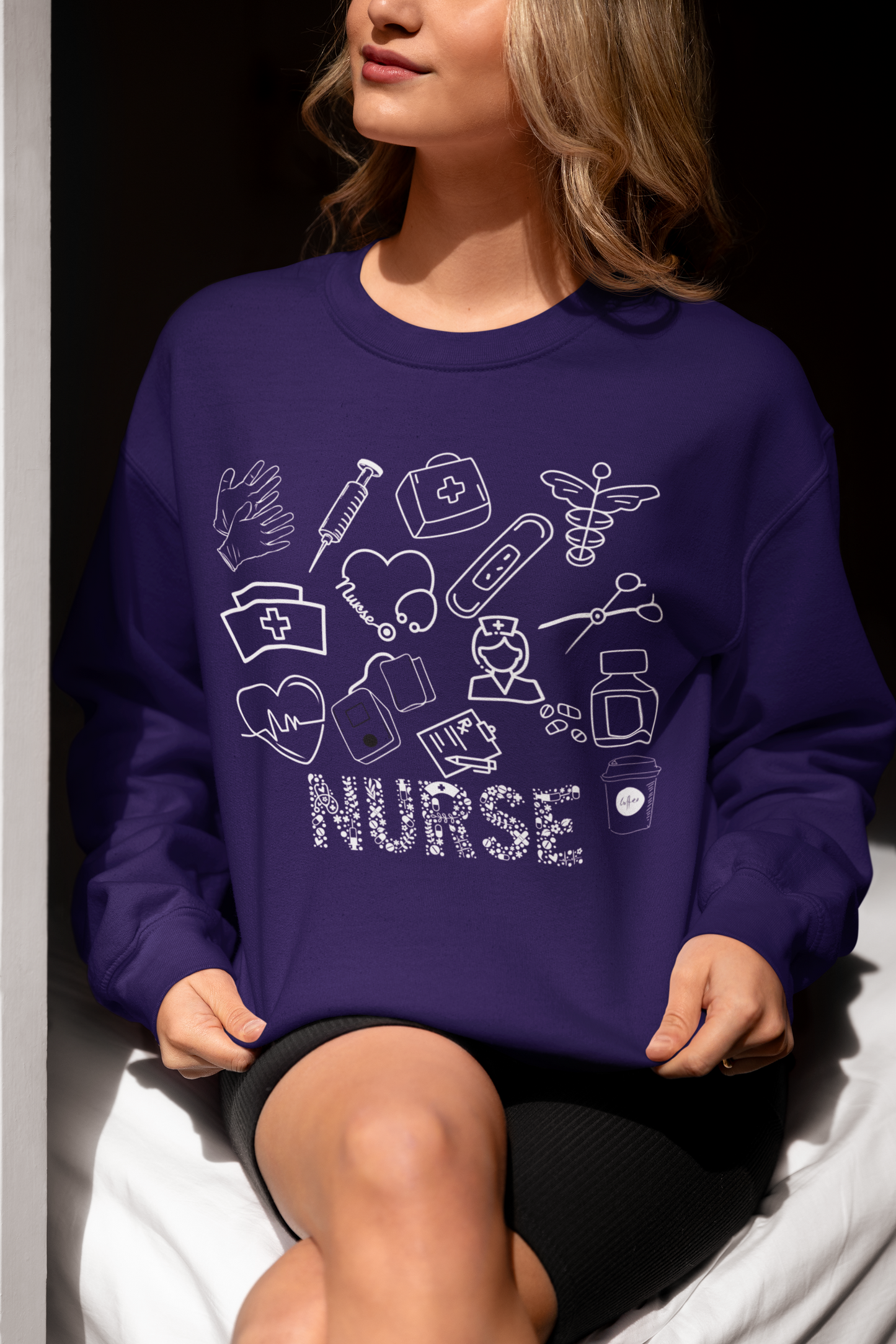 Nurse crew neck sweatshirt